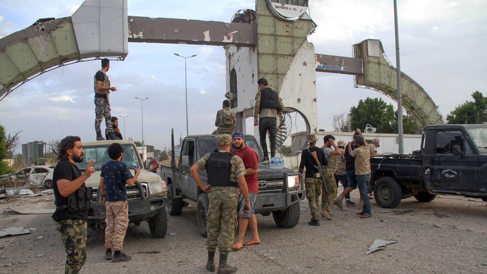 Government of National Accord are seen at Tripoli International Airport on June 3, 2020 following clashes with warlord Khalifa Haftar's militia. Photo courtesy of AFP.
